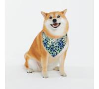 Green Leopard Print Classic Prints & Washable Scarves For Stylish Dogs And Cats Personalized Dog Bandanas - Stylish Pet Scarf For Medium To Large Dogs