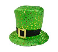 Green Leprechaun Hat, Leprechaun Hat - Creative St. Patrick's Day Top Hat,St. Patrick's Day Party Accessories for Adults,Top Hat Pixie Hat V Hat