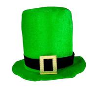 Green Leprechaun Top Hat,Leprechaun Cosplay Costume Hats for Men - St Patricks Day Costume Accessory Top Hat for St Patrick, Christmas