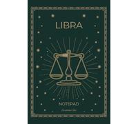Green Libra Notebook Blank: Zodiac Journal For Libra