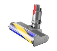 Green Light LED Light Upgraded Vacuum Soft Brush Head ，Compatible for Dyson ，V6 V7 V8 V10 V11 V15 V10 Slim V12 Slim Vacuum Cleaner Accessories,Dust Collector(V7 V8 V10 V11 V15)