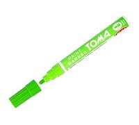 Green Light Oil-Based Paint Marker Pen Permanent - 2.5mm Round Tip, Fast-Drying Waterproof Ink - Universal for Metal, Tyres, Plastic, Wood, Glass, Outdoor Marking, Workshop, Art, Crafts, DIY
