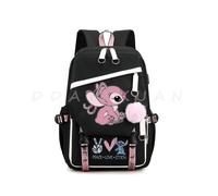 (Green) Lilo And Stitch Backpack Waterproof Bookbag Laptop Rucksack Travel Usb Large Capacity Mochila School Bag For Kids