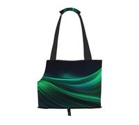 Green line Pet Tote Bag - Small Dog Purse Cat Carrier Bag, Foldable Design, Traveling Pets Tote Picnic Outdoor