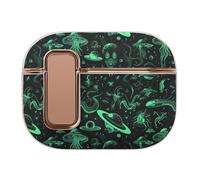 Green Lines Cryptid Pattern Headphone Case Compatible with Airpod Pro 2 Protective Cover Cute Hard Case