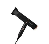 Green Lion Bristol Hair Dryer 1400W with Cool Shot Function, Mild Care, Multi Speed & Temperature, Enhances Curls and Waves While Reducing Frizz & Damage, Fast Drying,Increase Volume - Black