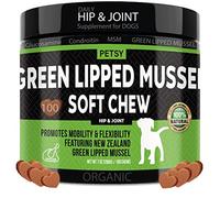 Green Lipped Mussel for dogs ALL in ONE Joint Care Supplements Hip & Joint aid 100 Tasty DAILY Chews Glucosmine Chondoitin MSM Curcumin PUPPY- ADULT-SENIOR - Chicken Flavor joint supplements for dogs