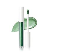Green Liquid Eyeshadow Stick, Glitter Metallic Shimmering Deep Green Eye Shadow, Waterproof Highly Pigmented Silky Eyes Pencil, Smooth Buildable Eyes Makeup for Women