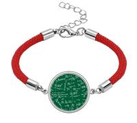 Green Lits Mathematical Formulas Lucky Red String Bracelet Rope Bracelet Handmade