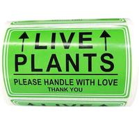 Green Live Plants Stickers for Shipping 2x3 inch Please Handle with Love Stickers Fragile Shipping Labels for Warehouse Pallet Garden Centers,Landscaping,Nurseries 250pcs Live Plants Sticker per roll