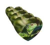Green Lizard Car Air Fresheners Cards Set of 4 Pieces Personalized Car Fresheners Gifts for Men Women Auto Aromatherapy Tablets Hanging Scented Cards for Wardrobe Bathroom