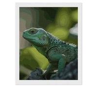 Green Lizard Diamond Art Kits for Adults 16"x20" DIY Diamond Painting Kit for Beginners Gem Art Painting with Round Full Drill Diamonds DIY Paint Paintings for Home Wall Decor Gift