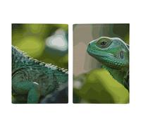 Green Lizard Passport Holder, ID Card Protector Case Passport Holder with Slot Passports Travel Wallet Document Cover for Women And Men