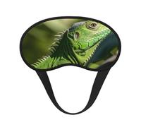 Green Lizard Sleep Mask for Women Girls Men Soft Comfortable Eye Mask with Adjustable Strap Blackout Eye Sleep Shade Cover for Travel Yoga Nap Shift Work