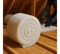Green Loft 8m Thermal Insulation Roll - 370mm x 110mm - Non-Itch, Moisture & Mould Resistant Loft, Wall & Roof Insulation - Energy-Saving DIY Loft Roll for Year-Round Comfort