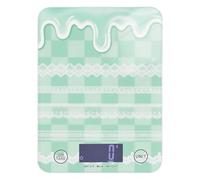 Green Lolita Lace Plaid Espresso Diet Scales Digital Weight for Food 11lb/0.18oz, 5kg/5g Digital Kitchen Scale with 4 Unit for Espresso Espresso Espresso báscula para pesar Personas