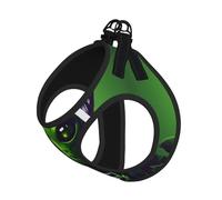 Green Long Ear Alien Print Pet Leash Vest,Breathable Mesh Pet Harness, Reflective For Small Medium Dogs Safe Easy Walking