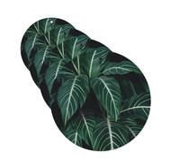 Green Long Leaves Car Air Fresheners Cards Set of 4 Pieces Personalized Car Fresheners Gifts for Men Women Auto Aromatherapy Tablets Hanging Scented Cards for Wardrobe Bathroom