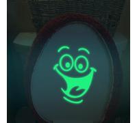 Green Luminous Toilet Lid & Wall Sticker - Funny DIY Bathroom Tattoo Decals, Soft Close WC Accessories