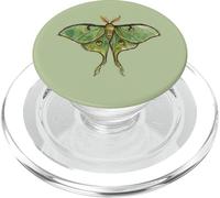 Green Luna Moth Design Mystical Nature Insect Art PopSockets PopGrip for MagSafe