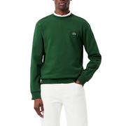 (Green, M) Lacoste Mens Sweatshirt Crew Neck Fleece Brushed Cotton Winter Jumper