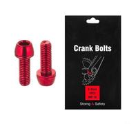 Green M6x18mm Bicycle Crank Arm Fixing Screws