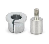 Green Machine Compatible Die Adapter Set, M8 to 1/4 Inch Upper Converter, 19 mm to 12 mm Lower Reducer for Hand Press Dies