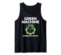 Green Machine Powered by People - Eco Environmental Zak Tank Top