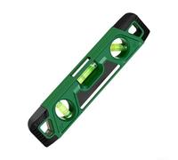 Green Magnetic Bubble Level Gauge Featuring 0 45 90 Degree Angles For Precise Picture Hanging And General Construction Work Compact 3 In 1 Measuring Tool(9inch)