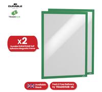 Green Magnetic Frames 2 Pcs Metal Display Holders, A3 Magnetic Display for Home