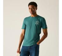 Regatta Men's Cline IX Short Sleeved Graphic T-Shirt in Teal | Size: Medium Regatta Teal M
