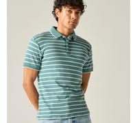 Regatta Men's Tiver Striped Polo in Mint | Size: Medium Regatta Mint M