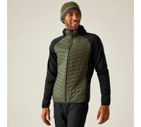 Regatta Jacket Andreson Hybrid - Insulated Quilted, Lightweight Stretch - Green S Men