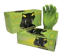 Green Mamba Nitrile Biodegradable Gloves Medium Hi-Vis Green 100 Gloves