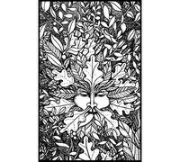 'Green Man & Leaves' Rubber Stamp - Unmounted Design for Crafting & Scrapbooking, A7 (RS00032366)