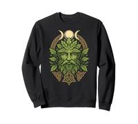 Green Man Triple Moon Triquetra Pagan Celtic Symbol Gift Sweatshirt