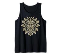 Green Man Triple Moon Triquetra Pagan Celtic Wiccan Gift Tank Top