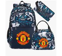 (Green Manchester United) Real Madrid Chelsea football fans around elementary school students Bayern's schoolbags large capacity backpack three-piece set