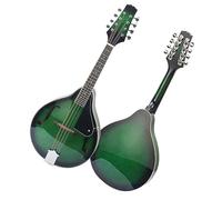 Green Mandolin Handmade 8-string Solid Wood Body Mandolin Musical Instrument Mandolin for Student