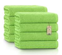 NatureMark 8 Hand Towels, Apple Green, Pack of 8-50 x 100 cm