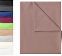 GREEN MARK Textilien Classic Bed Sheet | Bed Sheet | Sheet | Flat Sheet | House Towel 100% Cotton without Elastic Band Available in Many Sizes and Colours Size: 180 x 275 cm, Sand Beige