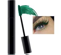Green Mascara,Coloured Mascara,Green Mascara Waterproof,Colorful Mascara,Thick Tubing Mascara,Long Lasting Thick Mascara,4D Silk Fiber Lash Mascara,Colorful Mascara Makeup,False Lash Effect Mascara