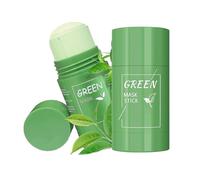 Green Mask Stick, Green Mask Clay Stick, Deep Cleansing Smearing, Skin Care, Oil Control, Moisturising Green Tea Face Mask, Pack of 2