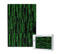 Green Matrix,1000 Pieces Adults Puzzle Game Challenging Puzzles,Jigsaw Puzzles