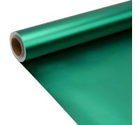 Green Matte Wrapping Paper Roll, 9m x 43cm Solid Color Pearly lustre Paper for Birthday, Christmas, Baby Shower, Festival Gift Decoration