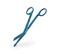 Green Max Lister Bandage Scissors-Safety Bandage & Trauma Shears-Stainless Steel Professional Scissors for First Aid Utility-Medical Care & Home Nursing-Size 5.5"-Color Blue