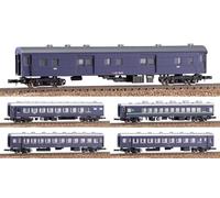 Green MAX N Gauge Express Night Train 5 Unpainted Kit 108 Train Passenger Model