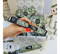 GREEN MEADOW DAISY DOG COLLAR L