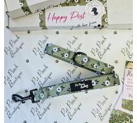 GREEN MEADOW DAISY DOG LEAD - REVERSIBLE