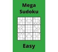 Green Mega Sudoku Book, 9x9 Puzzles, 50 Pages, 5x8, Easy